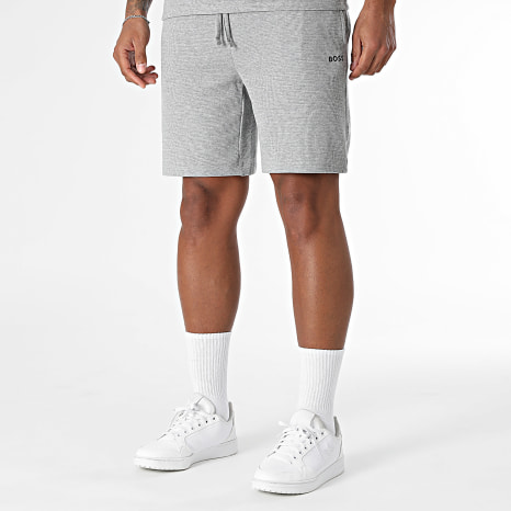 BOSS - Ensemble Tee Shirt Et Short Jogging Waffle 50535891 50535884 Gris